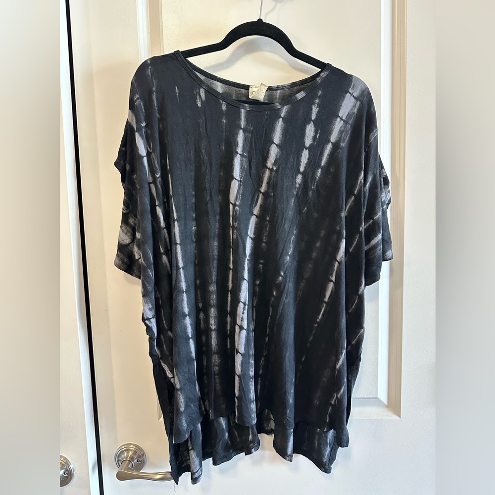 Tie-Dye Poncho Shirt
